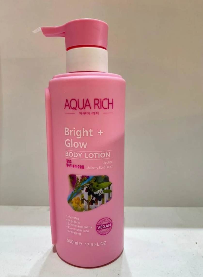 Aqua rich- Bright + glow body lotion